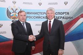 Павел Колобков провёл рабочую встречу с главой Республики Адыгея Муратом Кумпиловым
