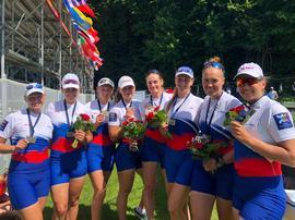 Россиянки выиграли «бронзу» на Чемпионате Европы по академической гребле в восьмёрке с рулевой