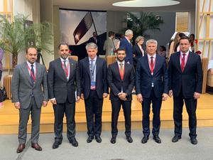 Состоялась встреча Павла Колобкова и генерального секретаря Оргкомитета Чемпионата мира по футболу 2022 года Хасана аль-Тавади в рамках ПМЭФ’19