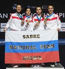 Женская сборная России по фехтованию на саблях выиграла «золото» Чемпионата Европы в Германии