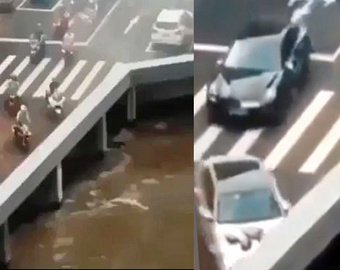 В Сети стало вирусным видео с "исчезающими" автомобилями В Сети стало вирусным видео с "исчезающими" автомобилями