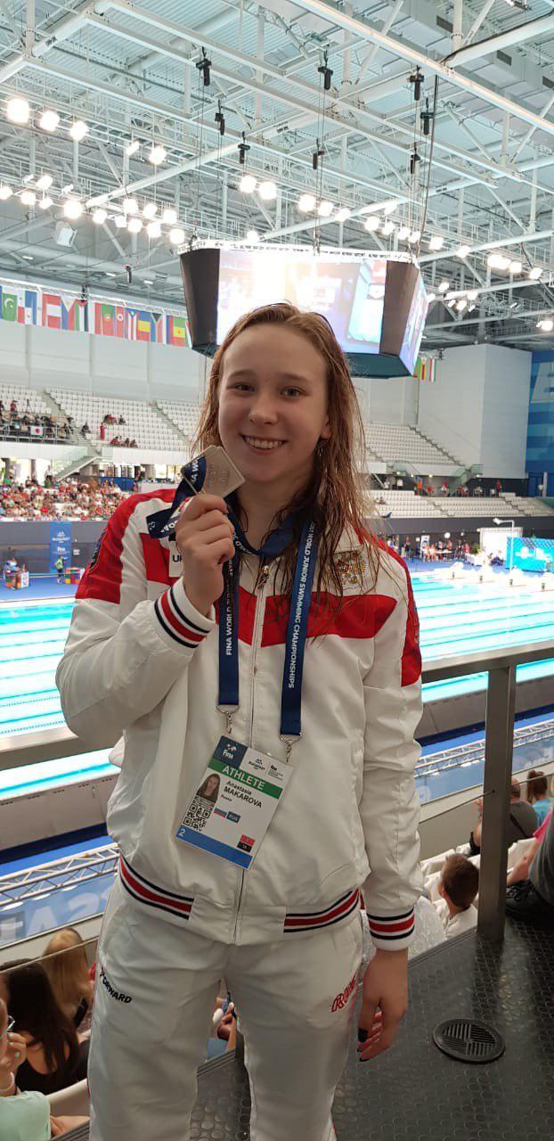 Анастасия Макарова завоевала два серебра первенства мира по плаванию