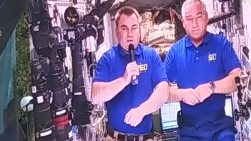 Экипаж МКС поздравил Люберцы с Днем города по прямой видеосвязи  