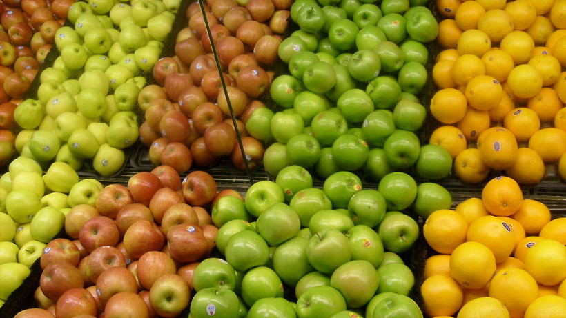 Яблоки магазин супермаркет ретейл фрукты