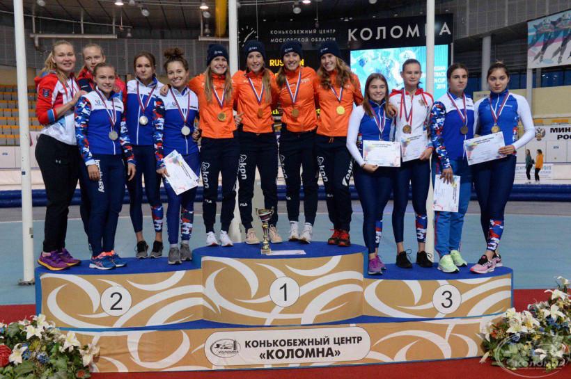 Три спортсмена из Московской области завоевали медали на международном турнире по шорт-треку в Колом...