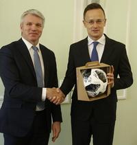 Павел Колобков провёл встречу с Министром внешнеэкономических связей и иностранных дел Венгрии Петером Сийарто