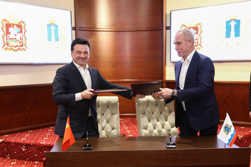 Губернаторы Московской и Ульяновской областей подписали соглашение о сотрудничестве