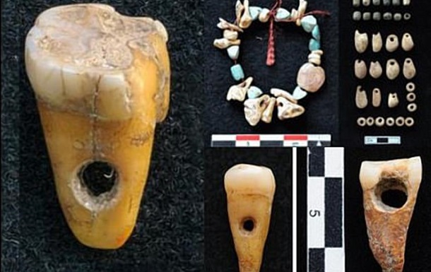 Человеческие зубы использовали как украшения - ученые