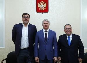 Состоялась встреча Павла Колобкова и генерального директора Международной федерации волейбола Фабио Азеведо