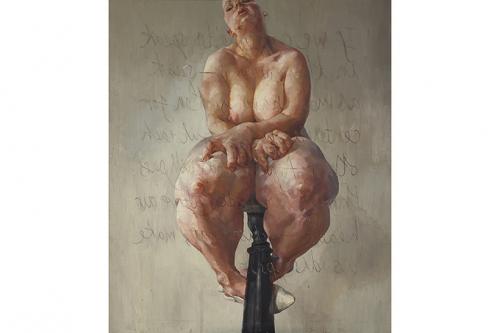 4. Дженни Савиль Работа: Propped, 1992. Холст, масло. 213,4х182,9 см Дата и место продажи: Sothebys, Лондон. 5.10.2018. Эстимейт: $3 909 000 -5 212 000 Цена: $12 427 037