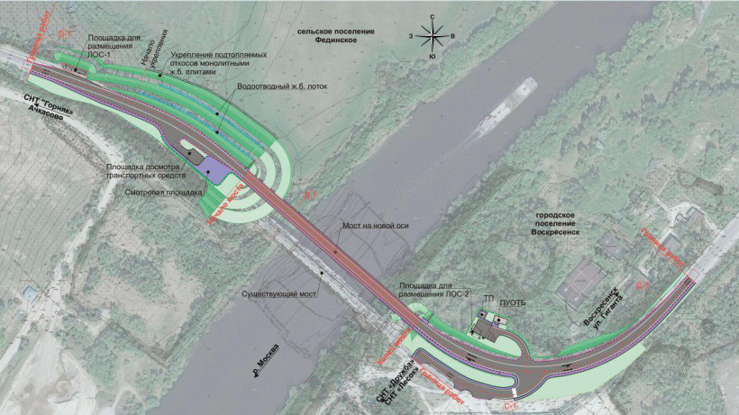 Проект реконструкции Афанасьевского моста в Воскресенске