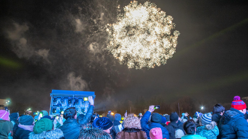 Более 4 тысяч человек встретили Новый год в сквере Поколений Подольска