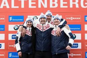 Сборная России стала победителем общекомандного зачёта Чемпионата Европы по санному спорту