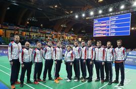 Мужская сборная России по бадминтону – бронзовый призёр Чемпионата Европы