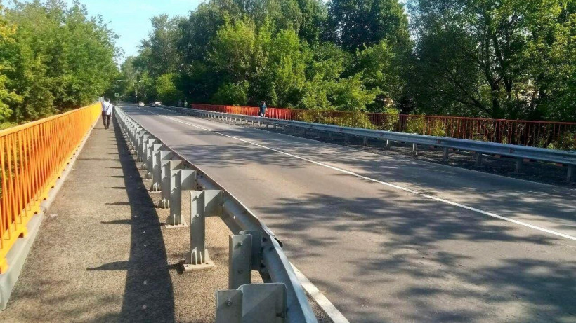 Мост через реку Клязьму отремонтировали в Лосино-Петровском городском округе