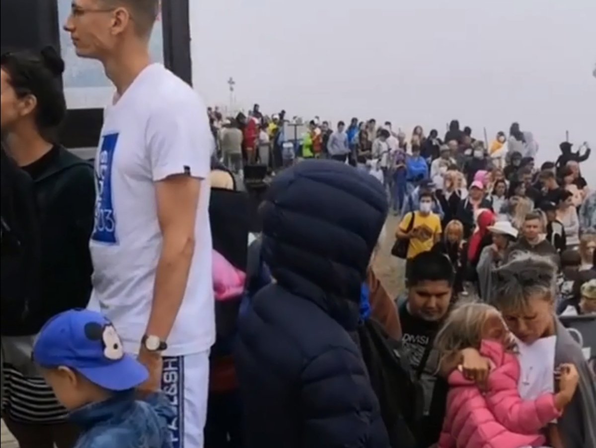 Очередь на подъемник Сочи
