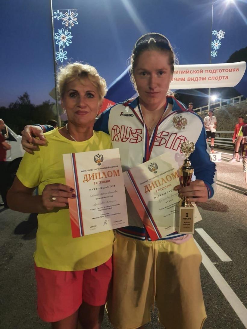 Виктория Лукашова завоевала золото Кубка России по лыжероллерам