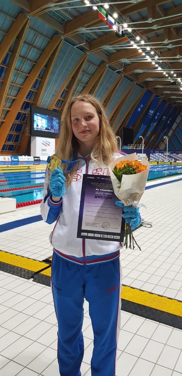 Анна Чернышева с рекордом завоевала золотую медаль чемпионата России по плаванию