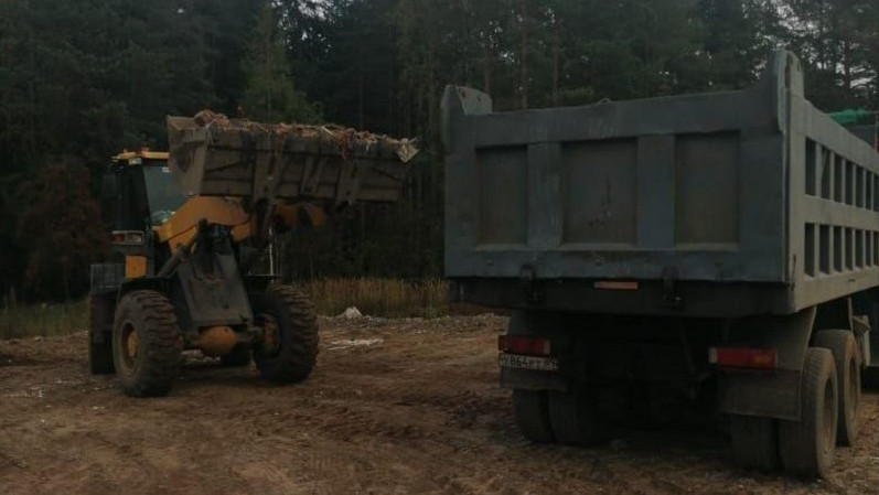 Инспекторы Минэкологии пресекли попытку свалить мусор в лесу в Дубне