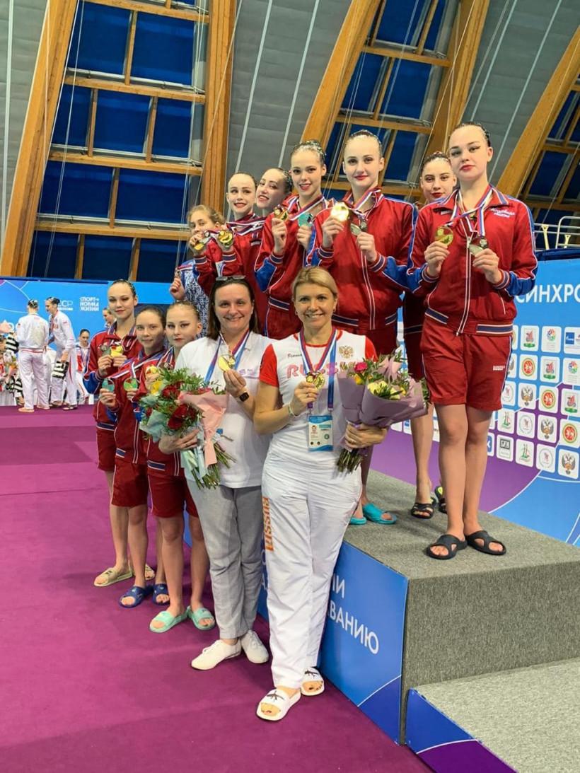 Сборная Московской области по синхронному плаванию стала чемпионом России в Олимпийской программе