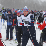 Центральный старт XXXIX открытой Всероссийской массовой лыжной гонки «Лыжня России» прошёл в подмосковных Химках