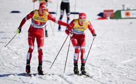 Лыжники Александр Большунов и Глеб Ретивых – бронзовые призёры Чемпионата мира в командном спринте 