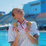 Подмосковная синхронистка в составе сборной России завоевала три золотые медали на первенстве Европы