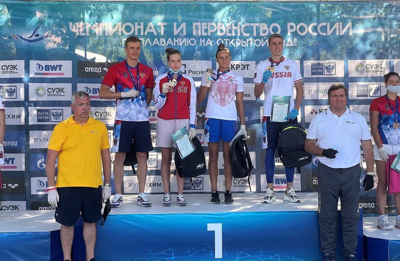 Подмосковные пловцы стали обладателями 7 медалей на чемпионате России по плаванию на открытой воде