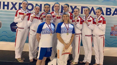 Подмосковные синхронисты завоевали 17 медалей на Кубке России