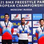 Россияне Ирек Ризаев и Константин Андреев стали первыми в истории страны призёрами Чемпионата Европы по BMX-фристайлу
