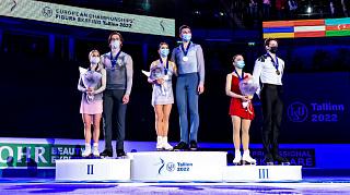Анастасия Мишина и Александр Галлямов – чемпионы Европы по фигурному катанию с новым мировым рекордом, российские пары заняли весь пьедестал почёта