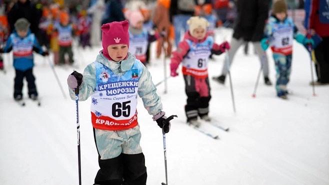 В Красногорске на лыжном стадионе «Зоркий» прошел ежегодный фестиваль «Крещенские морозы»