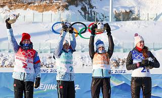 XXIV Олимпийские зимние игры в Пекине: российские биатлонистки – серебряные призёры в эстафете 4х6 км