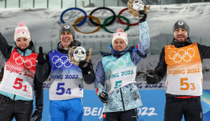 XXIV Олимпийские зимние игры в Пекине: российские биатлонисты выиграли «бронзу» в смешанной эстафете