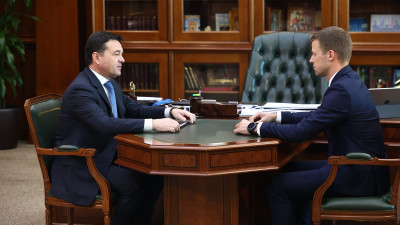 Андрей Воробьев провел рабочую встречу с главой городского округа Балашиха