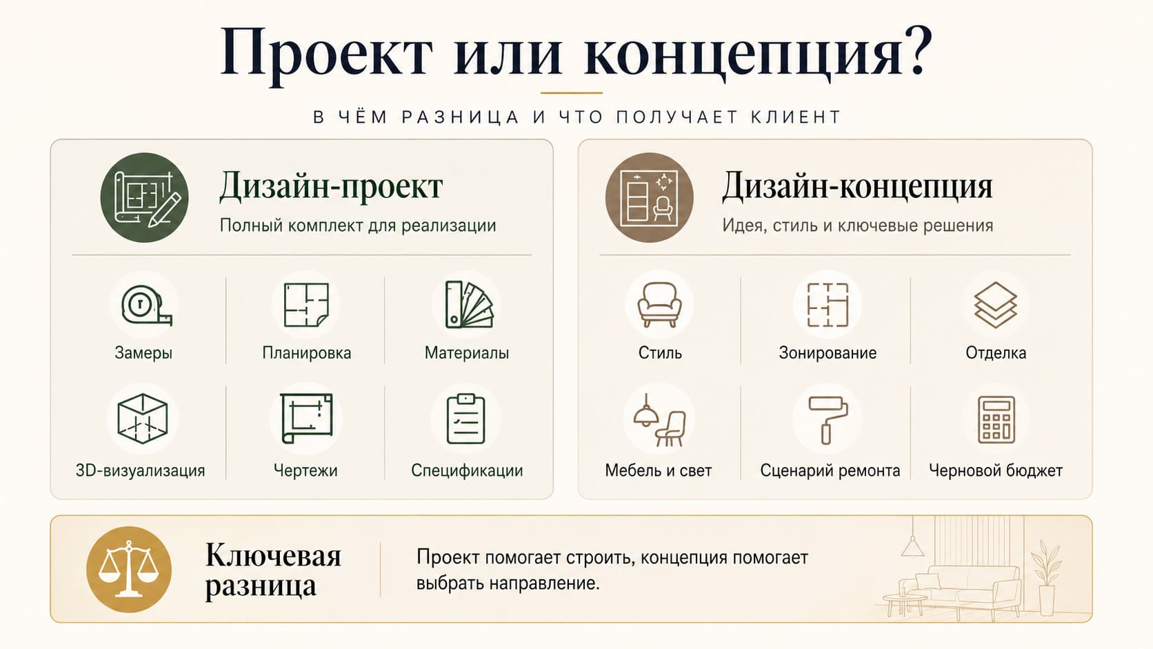 Готовый проект или концепция